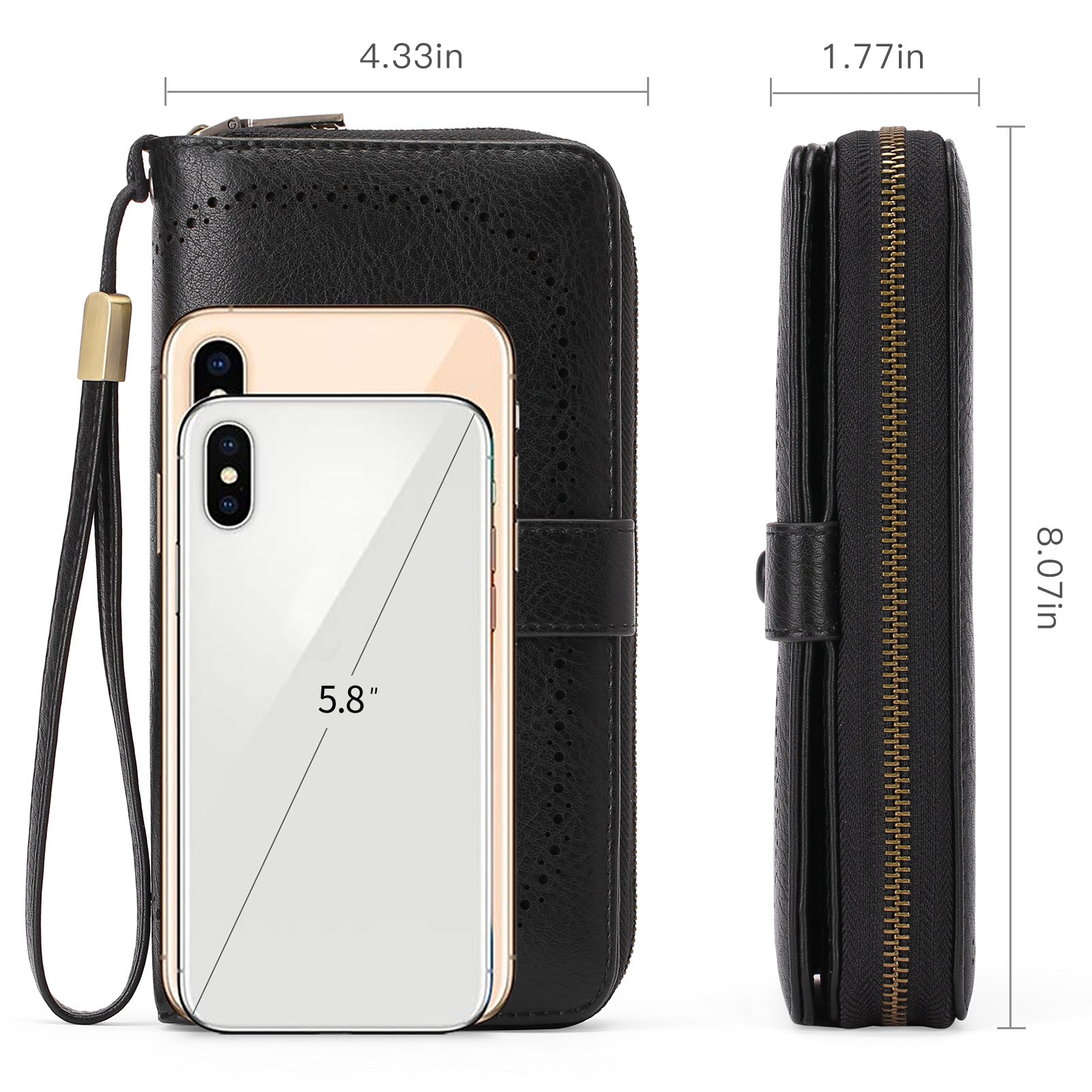 Expanding Card Holder Women's Long Wallet Passport Bag