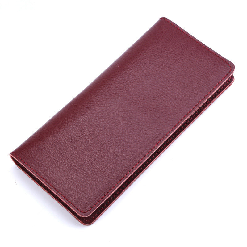 Genuine Cowhide Simple Women's Wallet Fashion